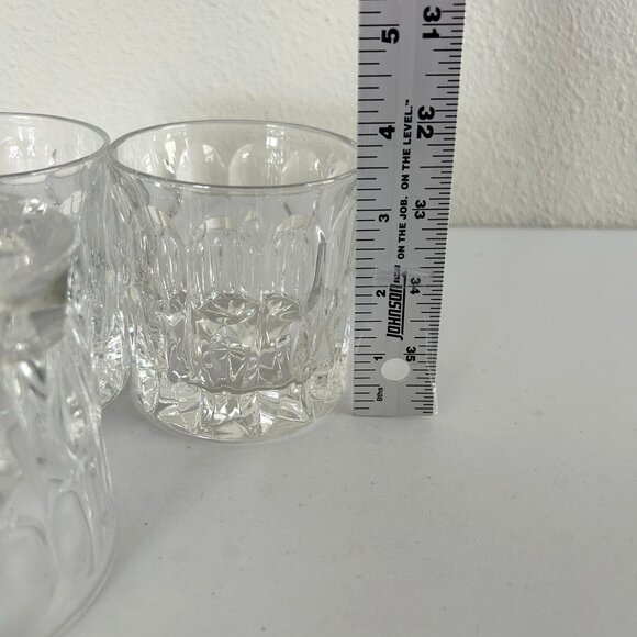 Crystal Double Old Fashion Rocks Glass Set of 3 Glasses Whiskey Barware - Picture 6 of 10